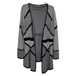 Belldini Monochrome Geometric Cardigan